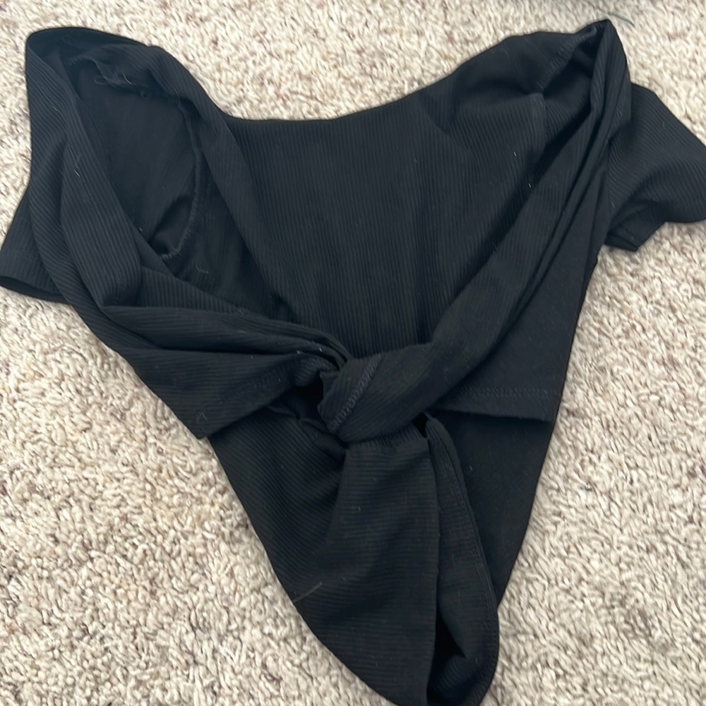 Hollister Black Crop Top